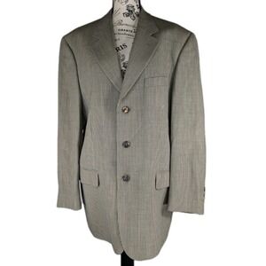 Oak Hall Blazer Lanificio di Pray Wool Italy Sport Coat Nailshead Mens 42R A002